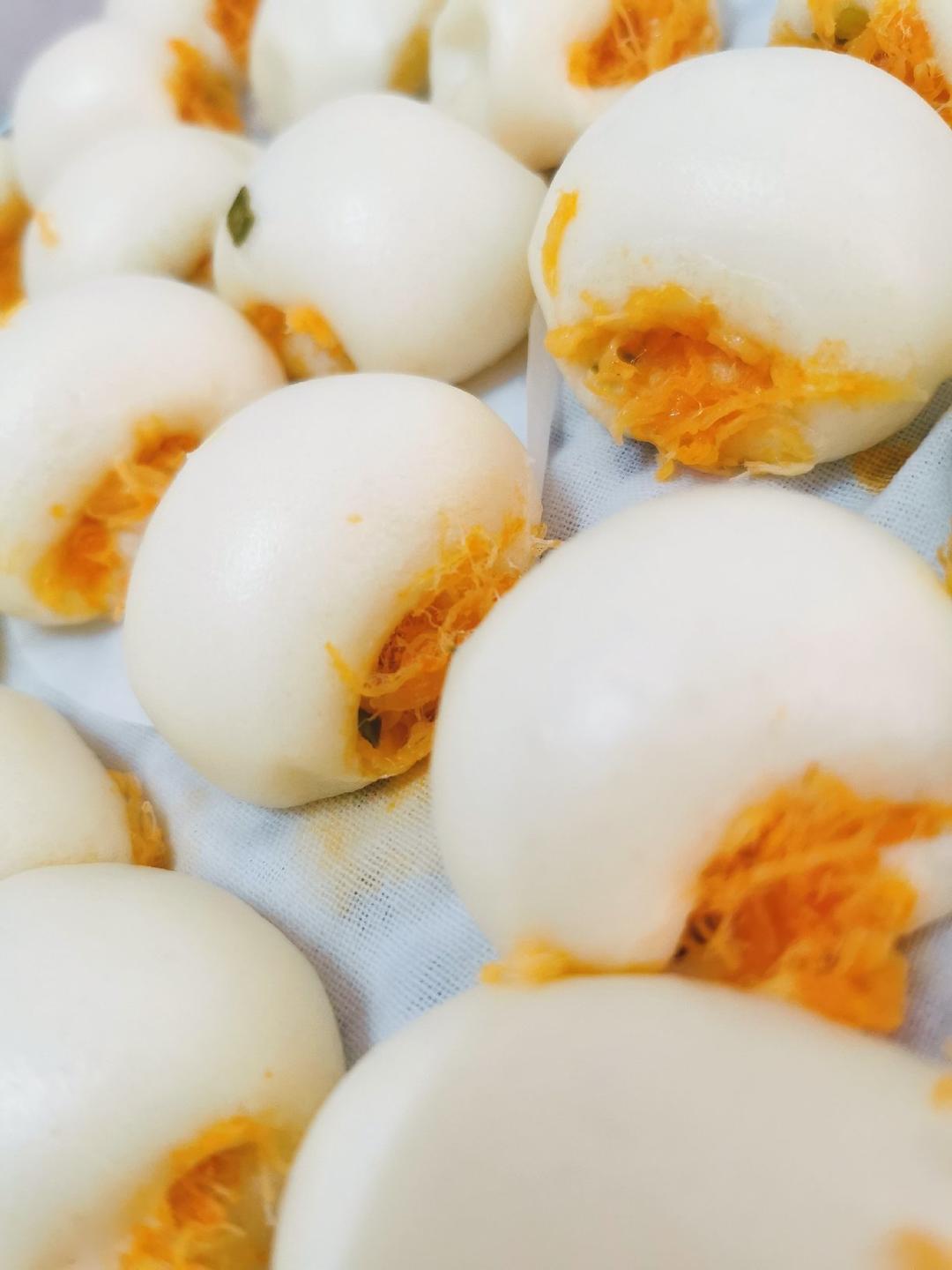 tingxie做的肉松小馒头可蒸可煎