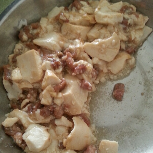 蒜香肉末烧豆腐