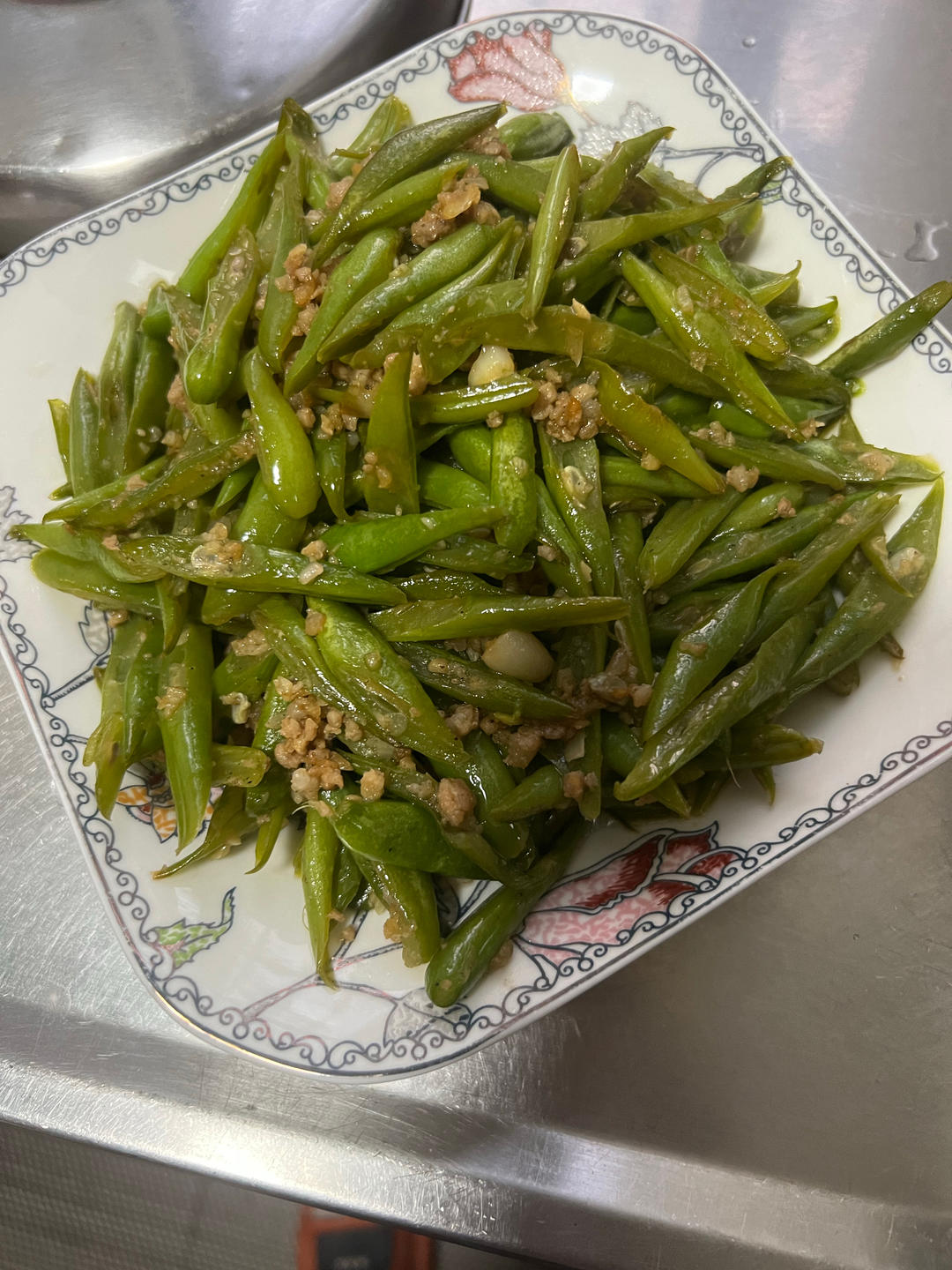 家常小炒四季豆