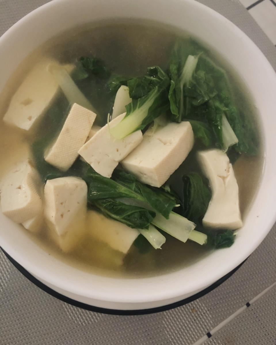 小白菜豆腐汤
