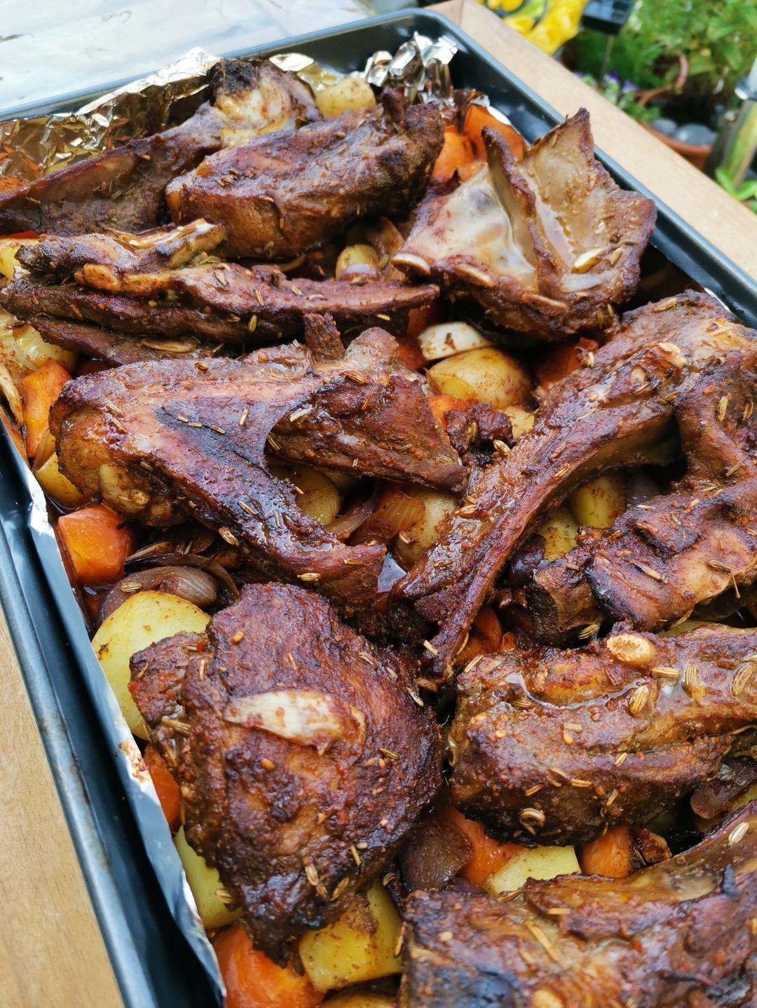 超好吃的烤羊排烤箱版