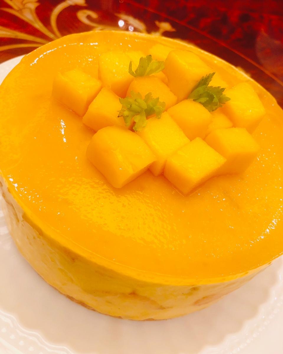 【视频】芒果慕斯（6寸） | 含镜面果胶配方