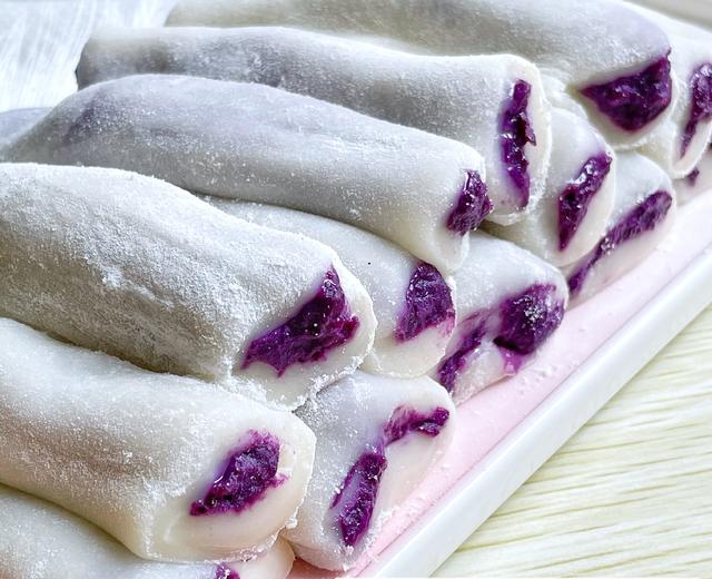 无需烤箱‼️软糯拉丝‼️巨好吃的紫薯芋泥糯米凉糕‼️0️⃣失败甜品的做法