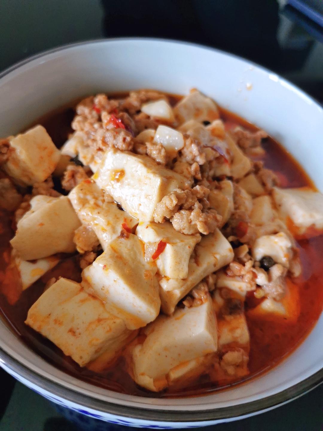 “肉末麻婆豆腐”老公最最爱的下饭菜！拌饭绝了！