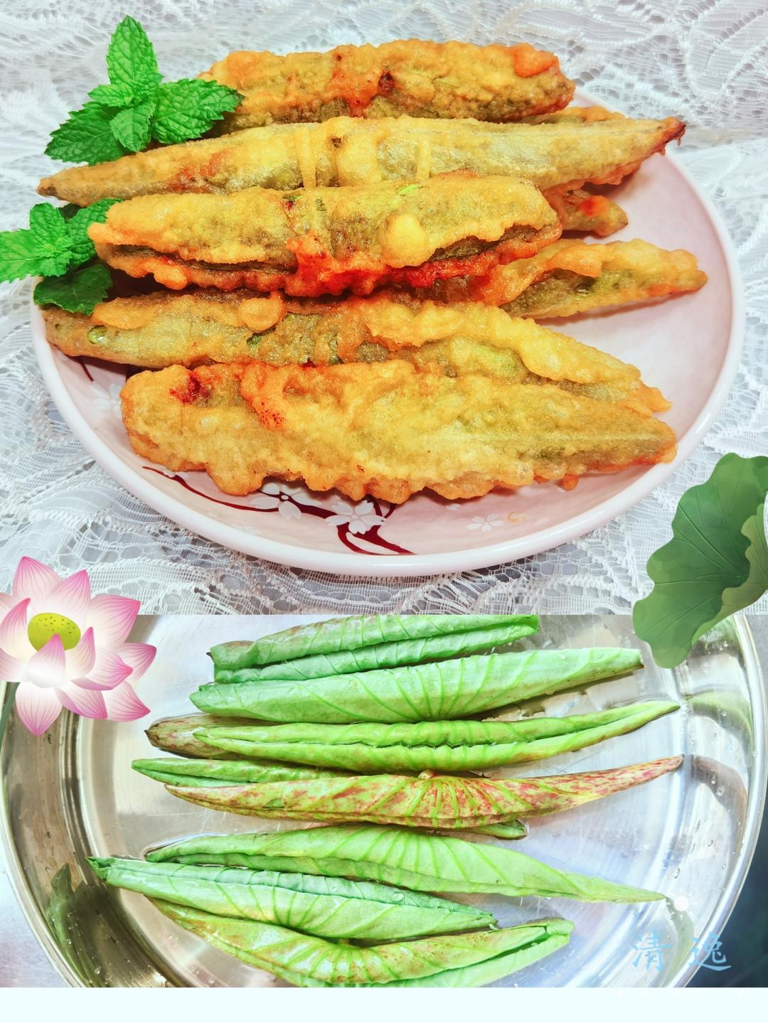 荷叶尖卷肉～小荷才露尖尖角‼️的做法