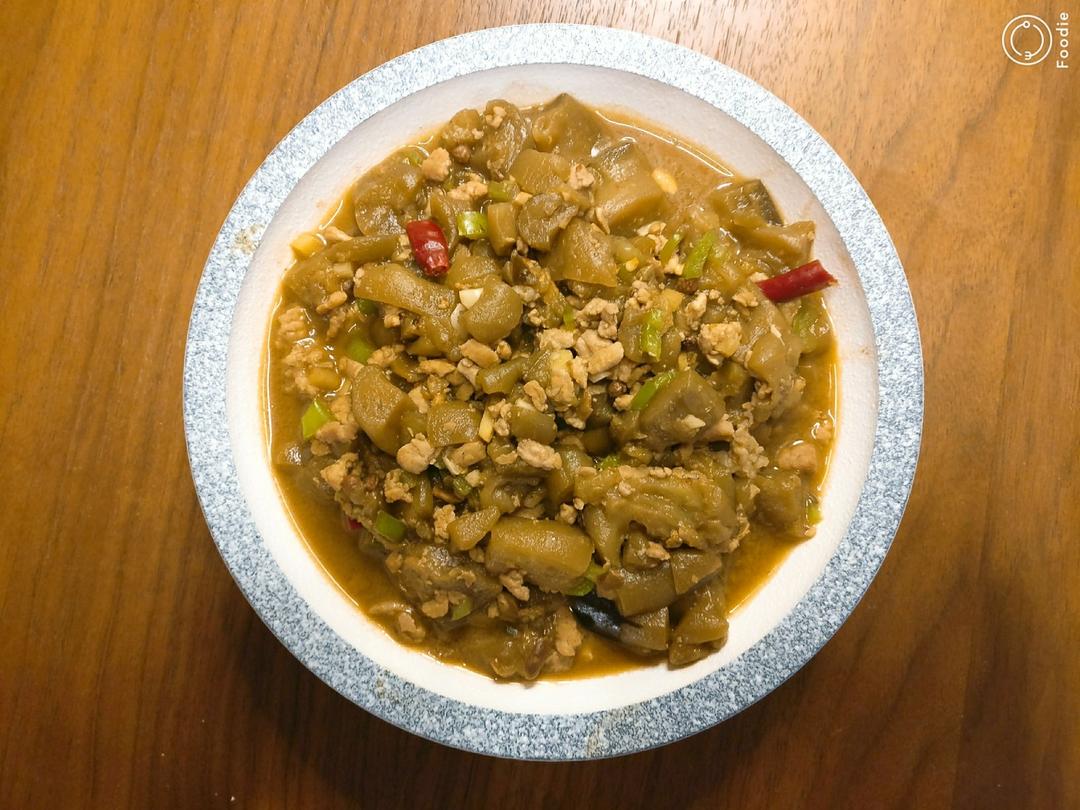 红烧肉沫茄子