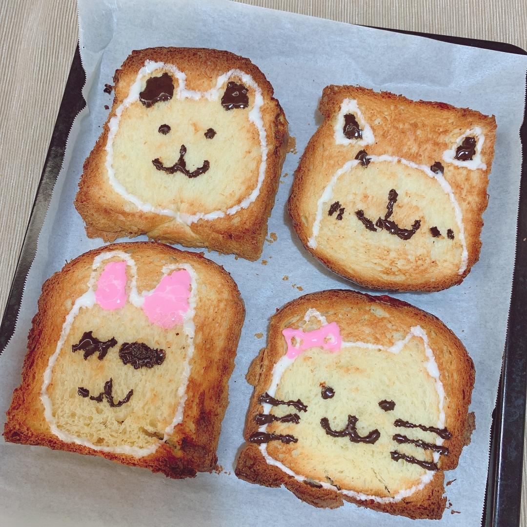 可爱到犯规的手绘烤吐司🍞巨简单❗️孩子最爱❗️