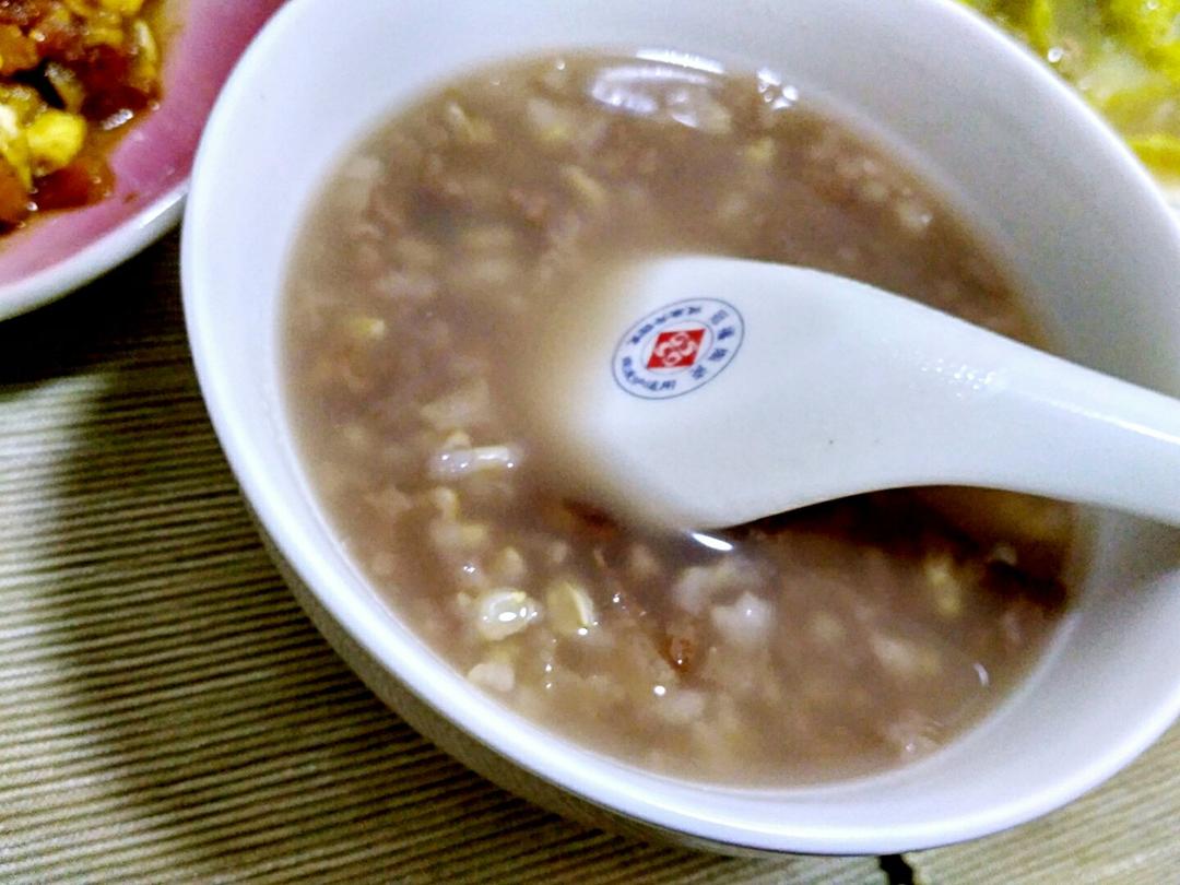 红豆麦仁粥