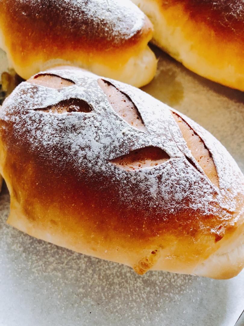 香肠（培根）芝士面包-老面版