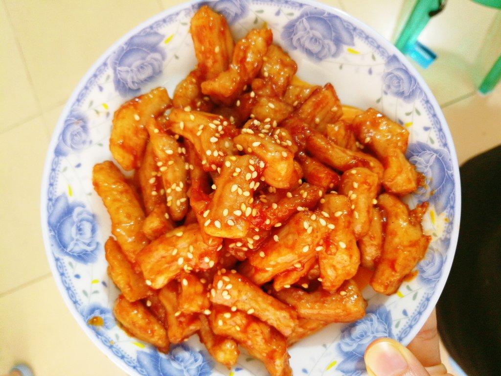 【女儿钦点】家庭少油版糖醋里脊好吃停不下来