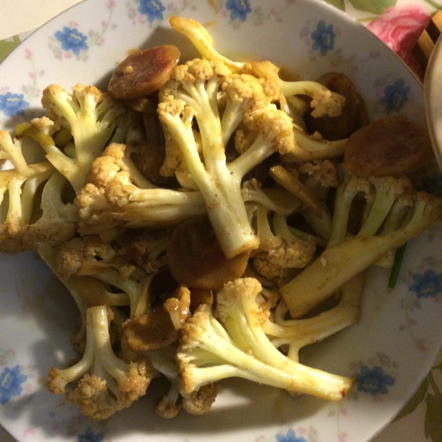 干锅沙茶酱花菜