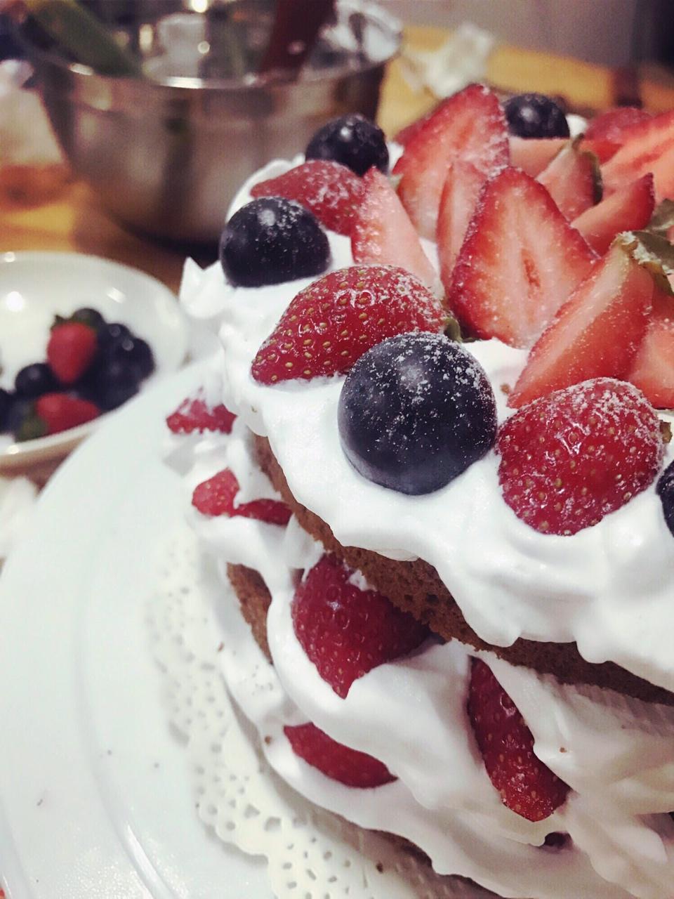 可可戚风裸蛋糕