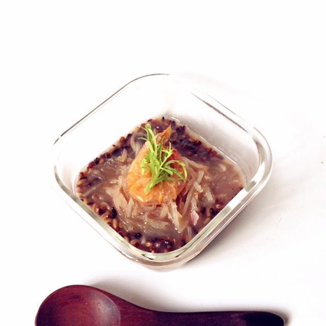 一人食便当之萝卜丝虾泡饭的做法