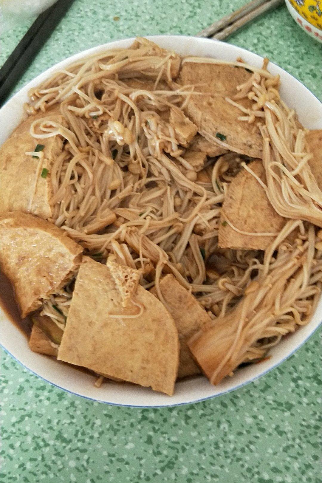 超级下饭菜--金针菇日本豆腐