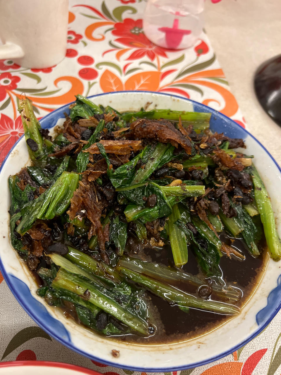 家常菜豆豉鲮鱼油麦菜