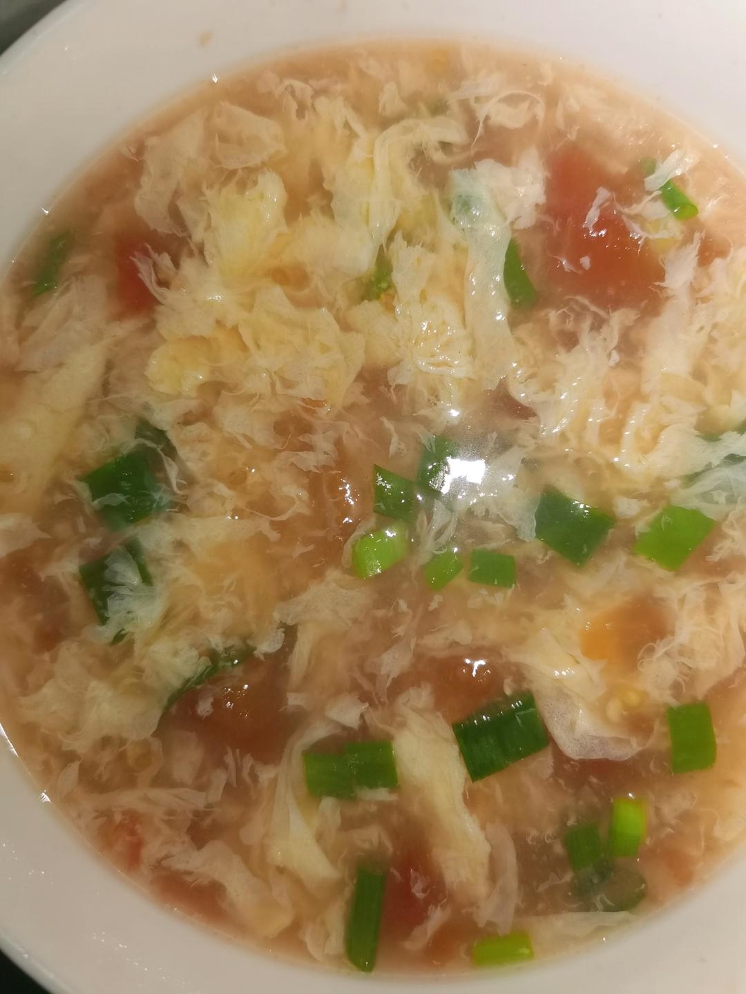 颜值与美味并存的番茄蛋花汤