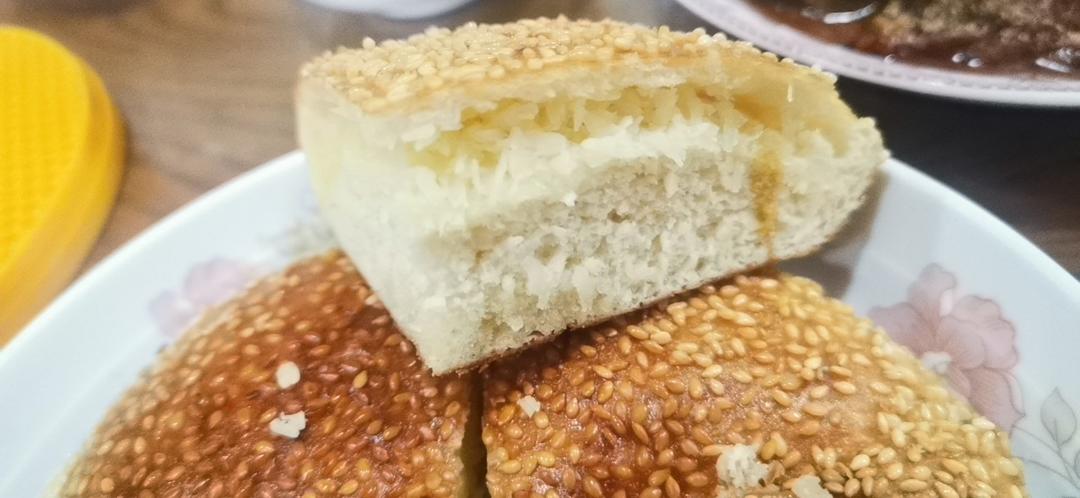 【中式点心、豆沙麻饼】