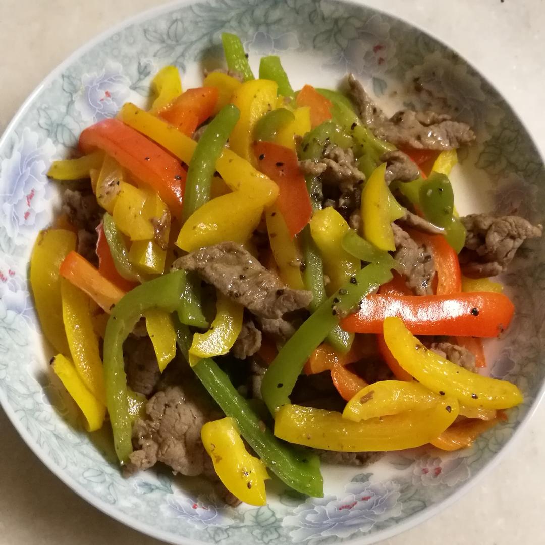 彩椒牛柳
