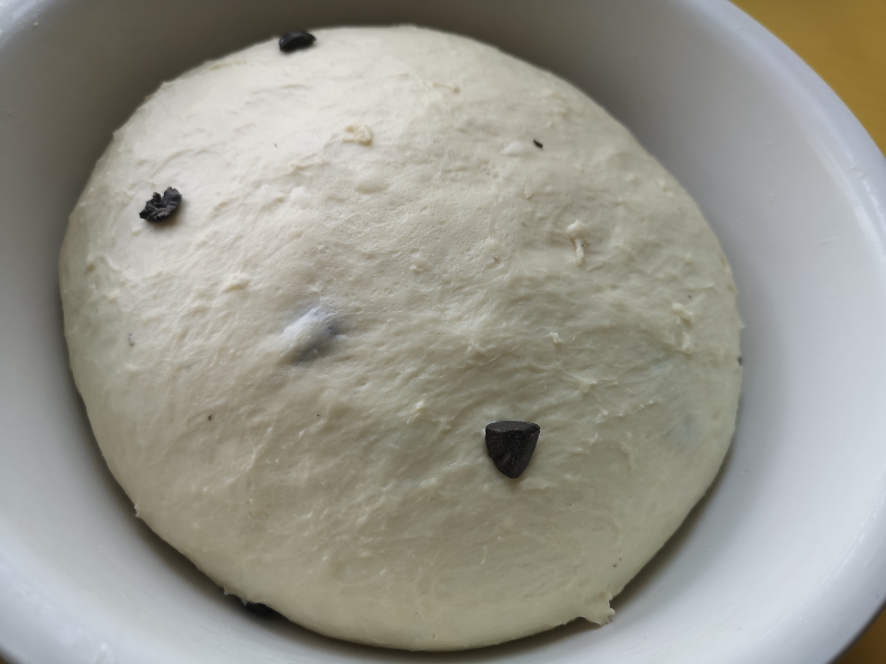 原创黑橄榄咸面包超简易快手软欧恰巴塔口感烫种低糖无奶无黄油无蛋配方