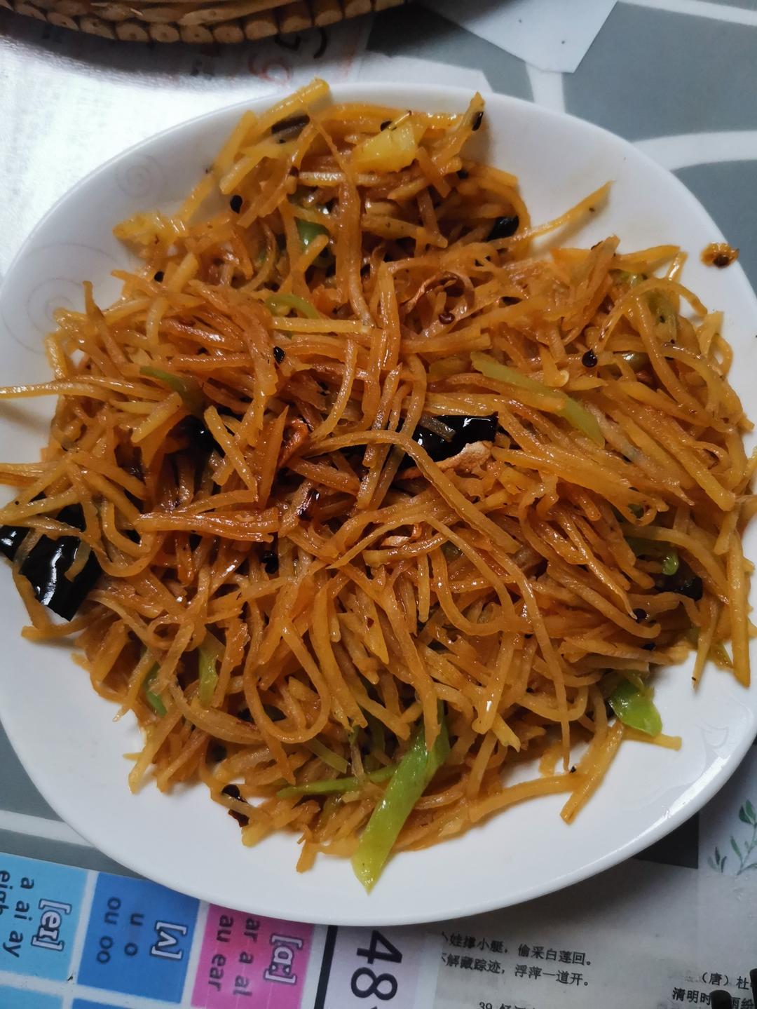 酸辣土豆丝的家常做法 超级下饭