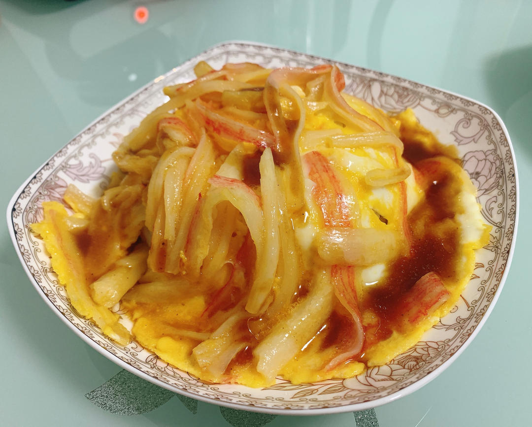天津饭【蟹玉丼】蟹棒与鸡蛋的完美融合