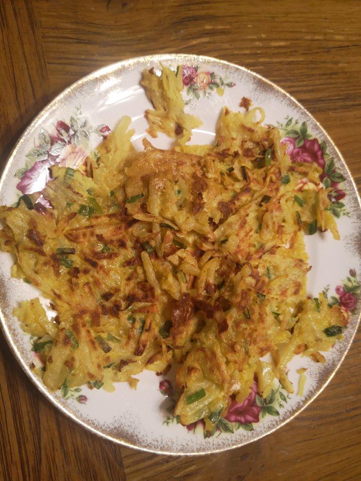 土豆丝鸡蛋饼