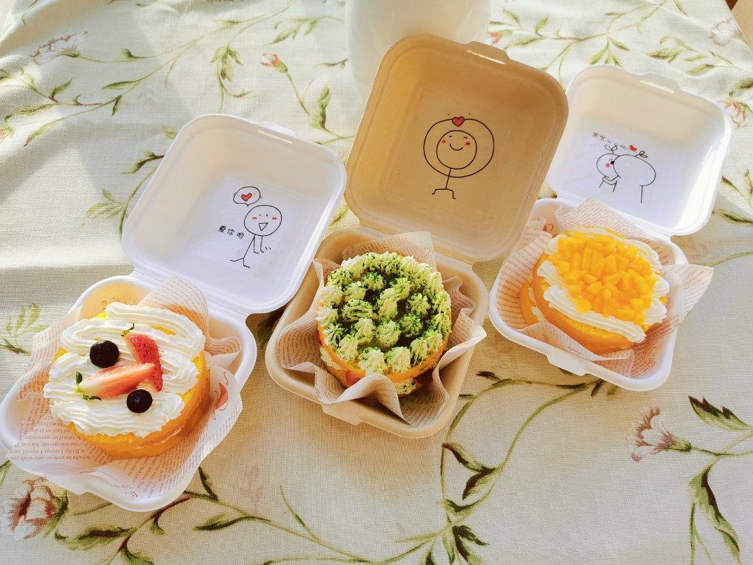 便当盒子蛋糕🍰 便当盒蛋糕—夏天不易化香缇奶油版