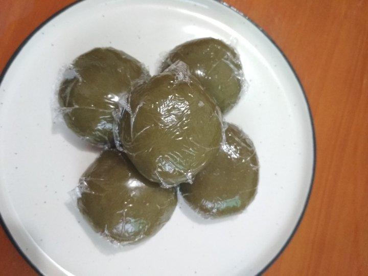 网红宇治抹茶——咸蛋黄肉松青团