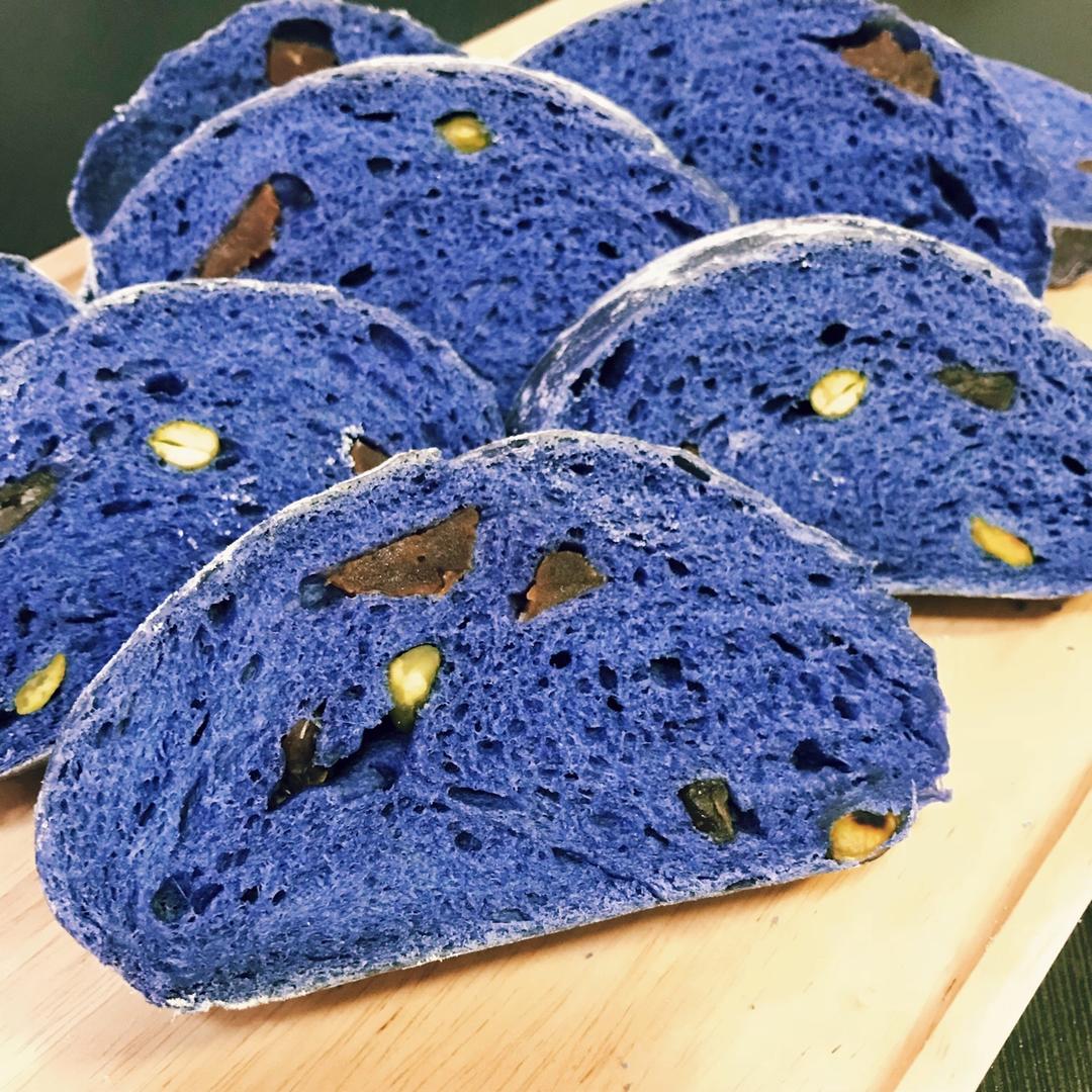 星空面包（蝶豆花天然色素）