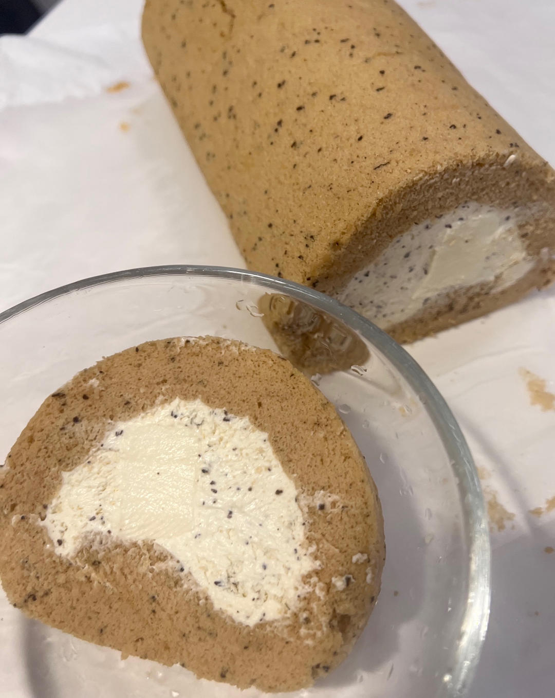 山姆招牌丨伯爵红茶蛋糕卷丨卷不裂配方分享