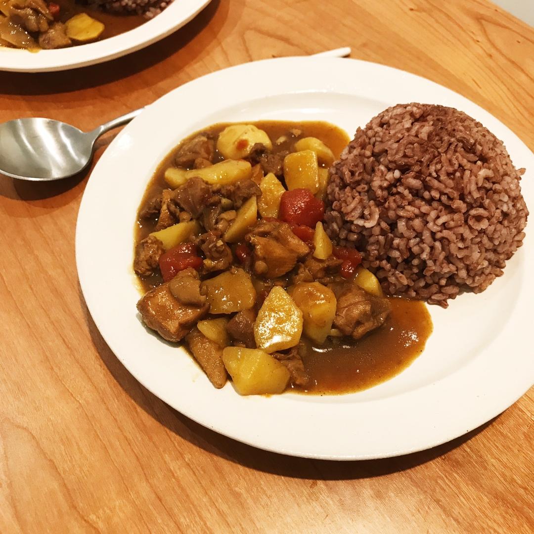 浓香醇厚日式咖喱鸡饭，吃一口就沦陷