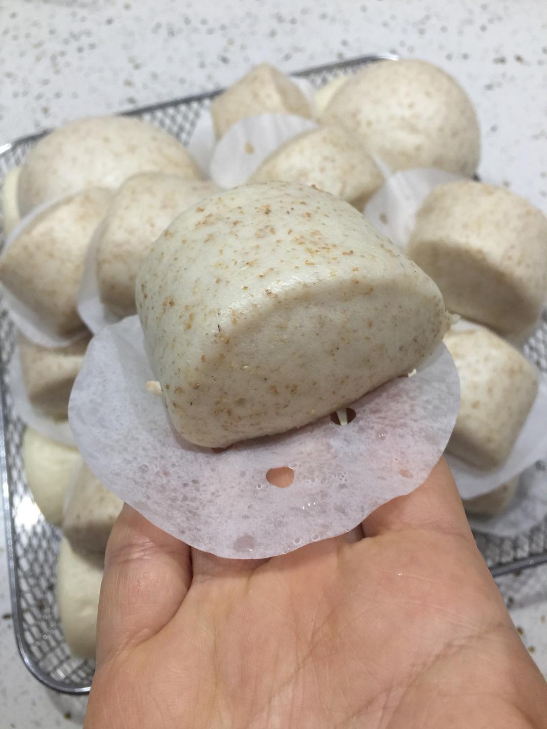 全麦馒头（一次发酵法厨师机揉面）