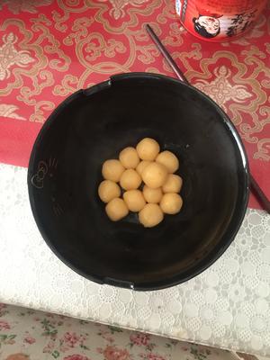 糯米地瓜丸子+红豆薏仁地瓜甜汤的做法 步骤2