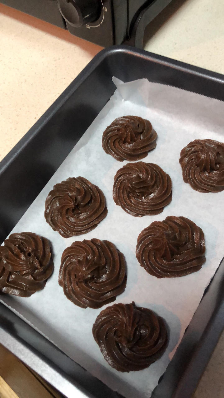 不用可可粉的巧克力曲奇（消耗黑巧克力）