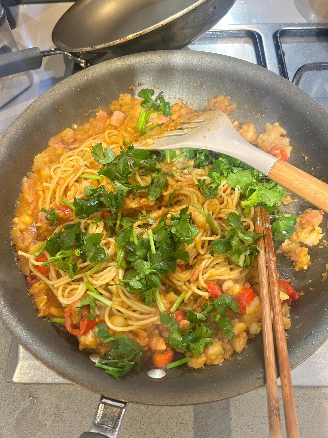 Mashed potato pasta (serves 1)