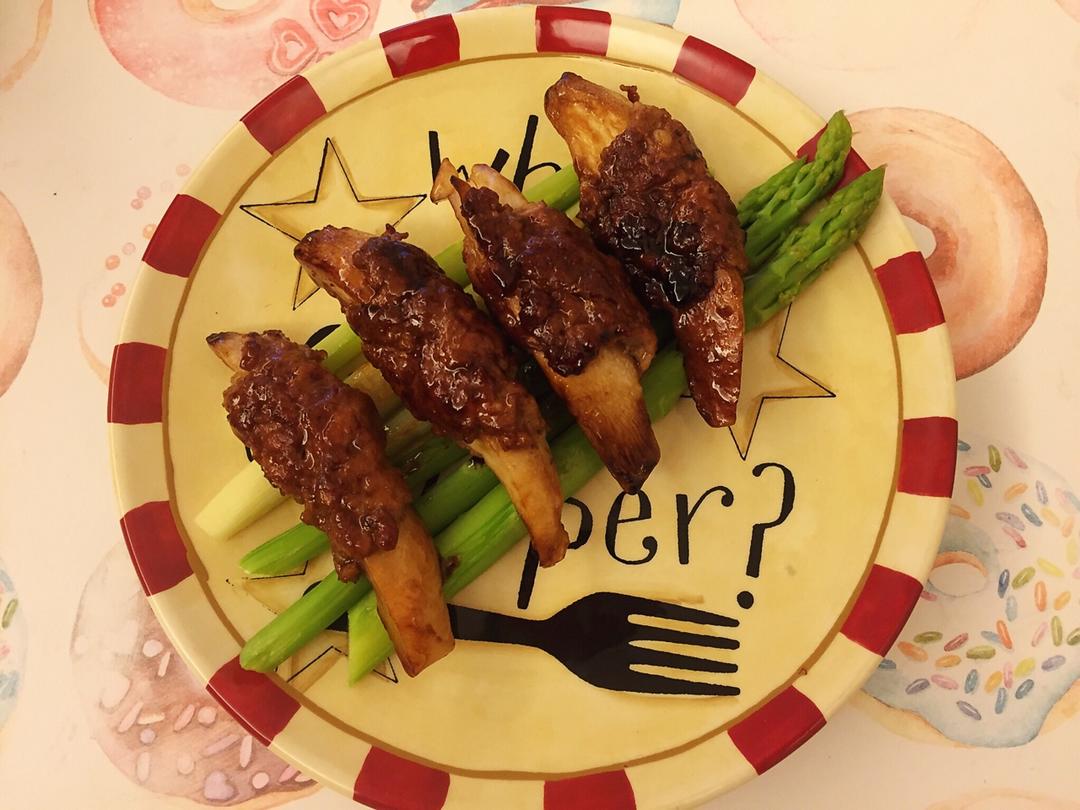 杏鲍菇酿肉卷