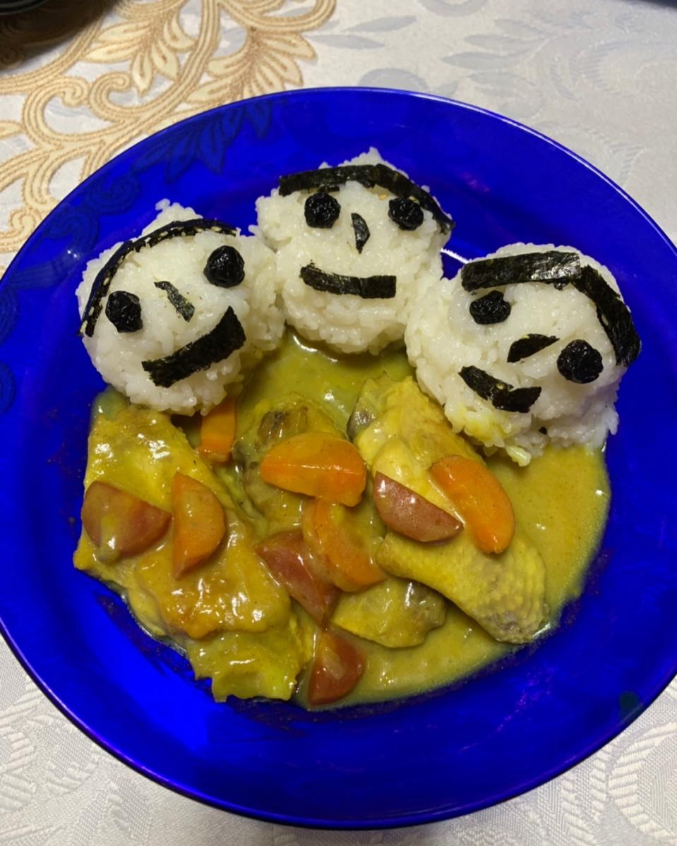 咖喱鸡翅饭