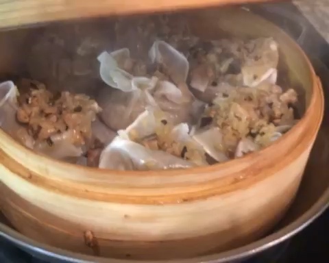 糯米香菇肉末烧卖（利用饺子皮手擀）的做法 步骤13