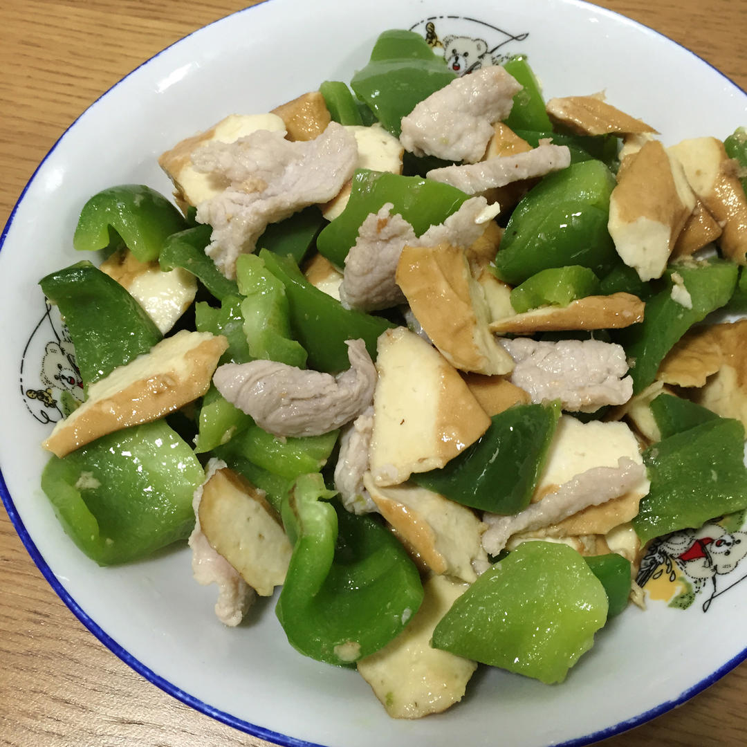 青椒炒豆腐干