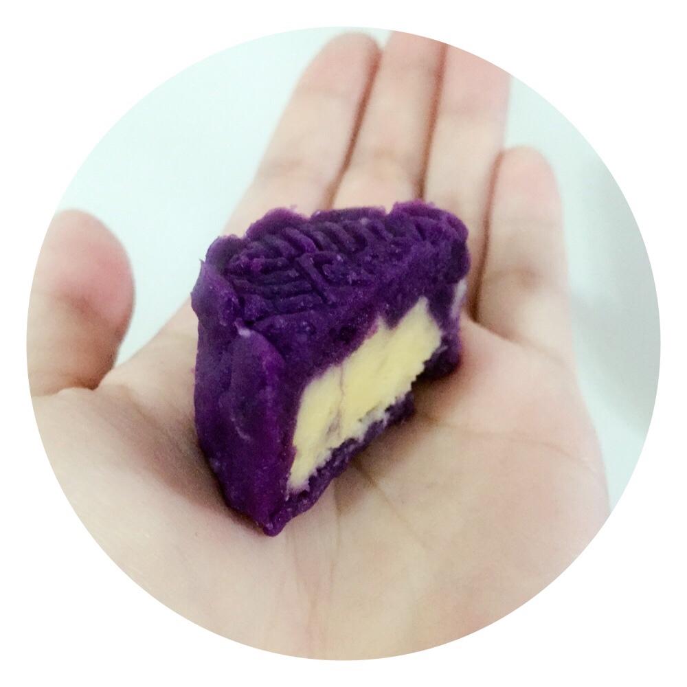 紫薯奶黄月饼（不需烤箱的月饼）