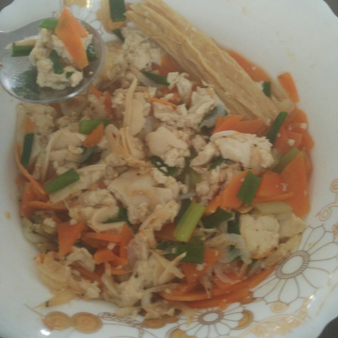 虾皮豆腐羹（可微波炉制作）——52大卡/100g