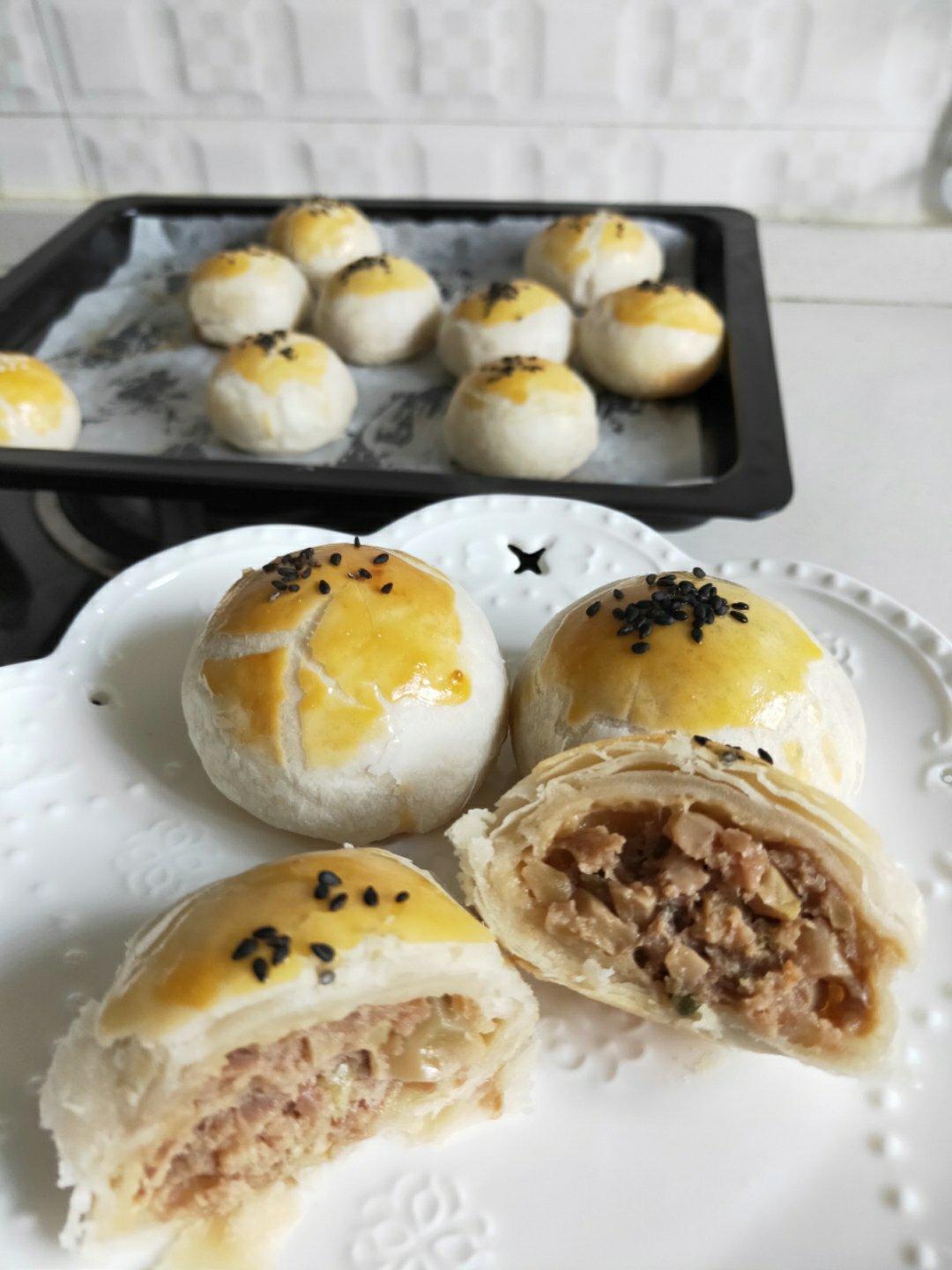 苏式榨菜鲜肉月饼