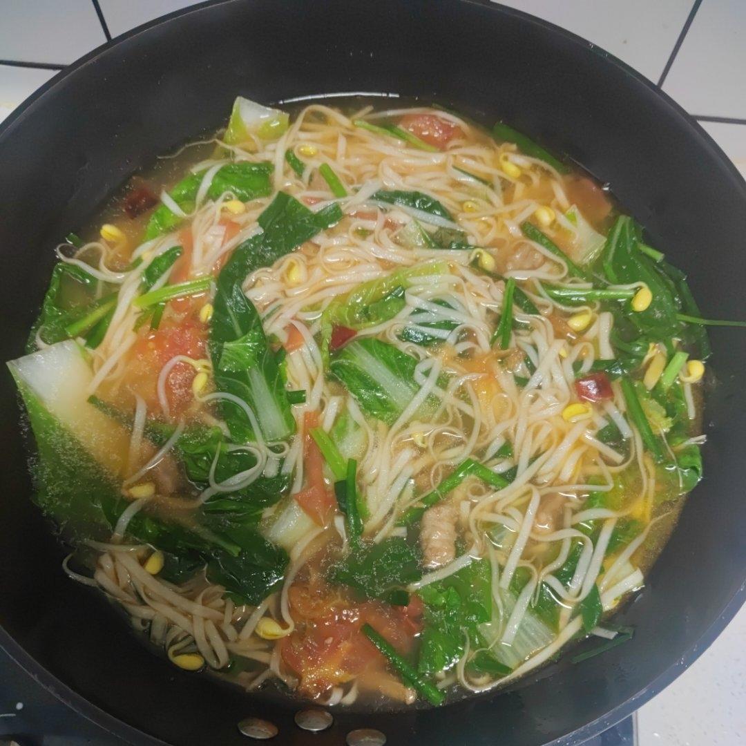 炝锅肉丝面