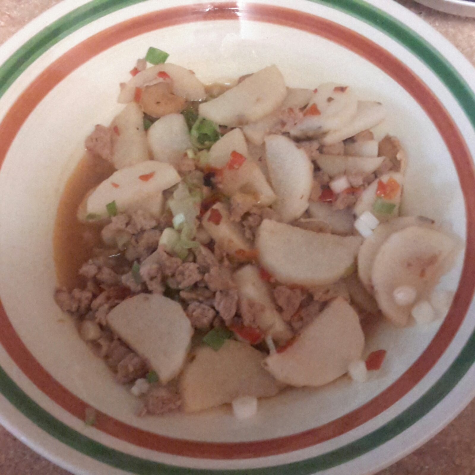 肉末炒脆淮山（超下饭）