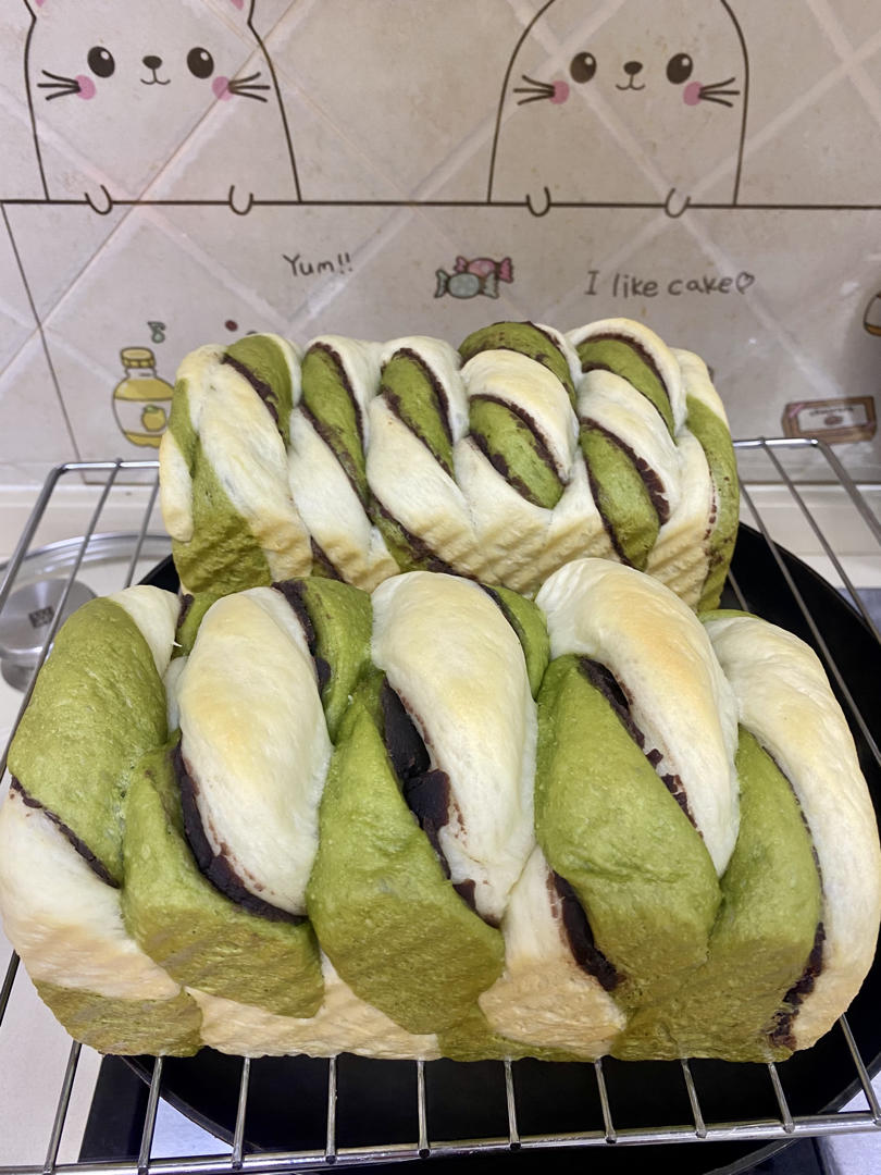 花式抹茶吐司