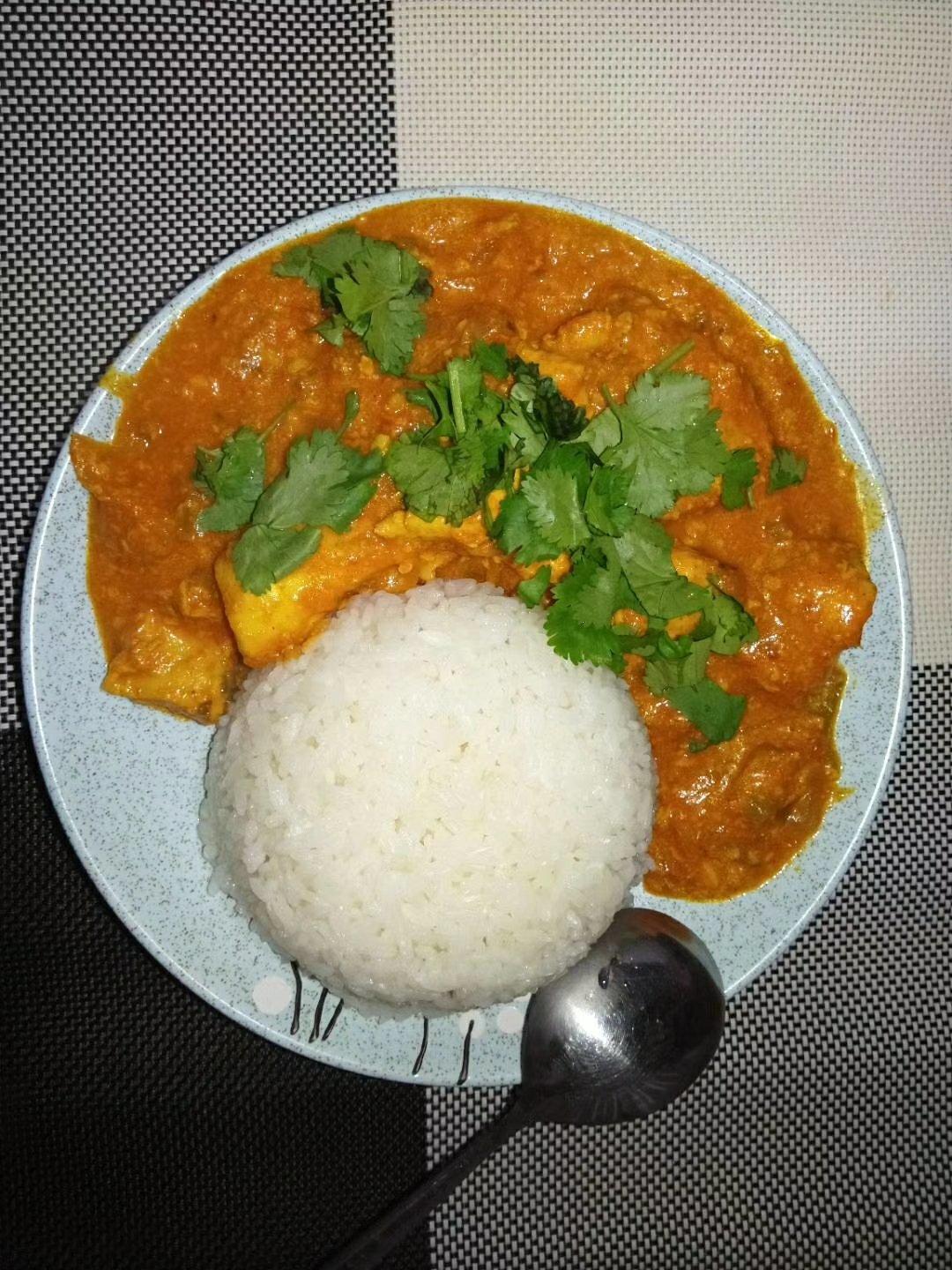 简易版印度玛莎拉烤鸡块咖喱／Chicken Tikka Masala
