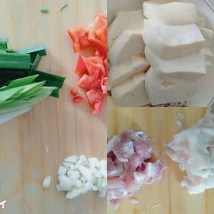 煎豆腐肉片的做法 步骤1