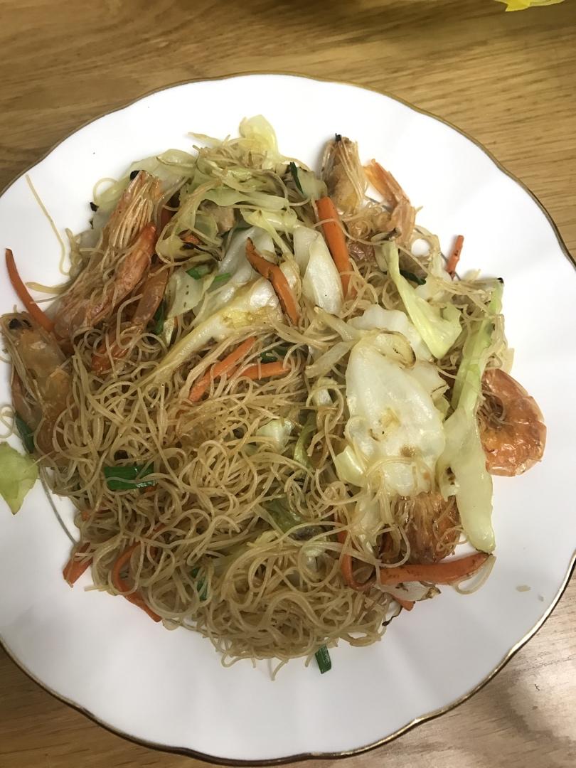 温州雁荡山炒粉干 妈妈教我用超简单的方法来炒