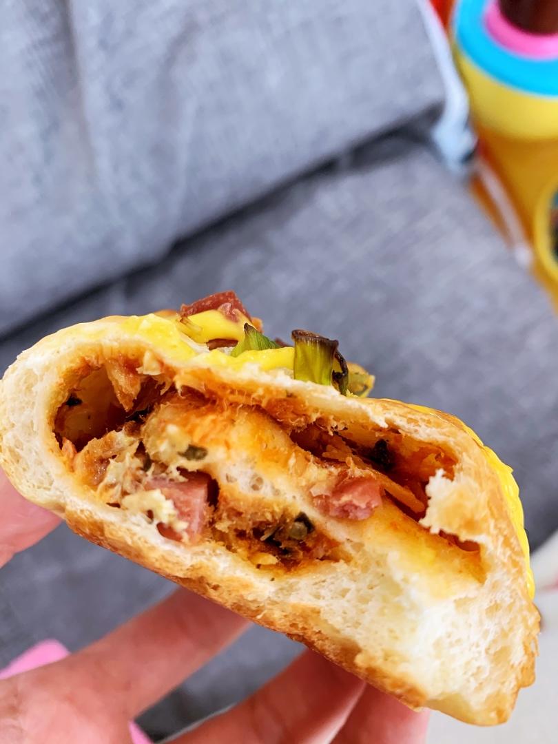 香葱火腿肉松面包