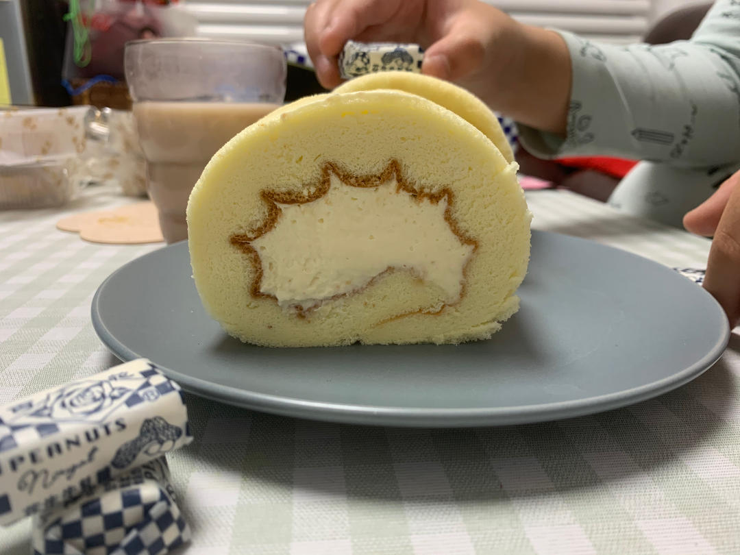 原味蛋糕卷㊙️不掉皮不开裂配方分享
